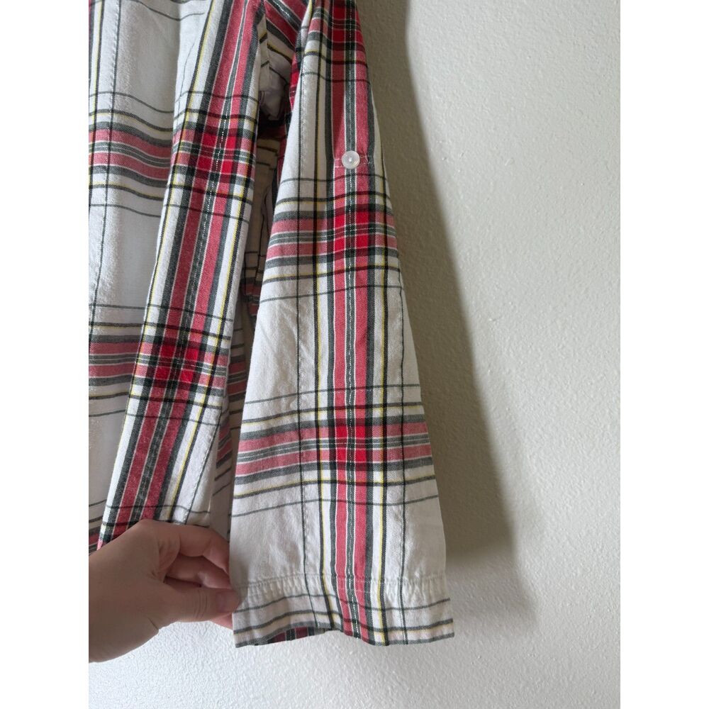 Victorias Secret Red White Plaid Pajama Set Womens Sz M Holiday Long Sleeve - Picture 4 of 8
